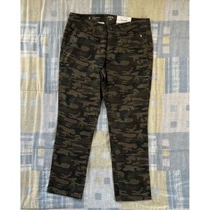 ANA A New Approach Girlfriend Chino Camouflage Mid-Rise Slim Leg Women's Sz 8